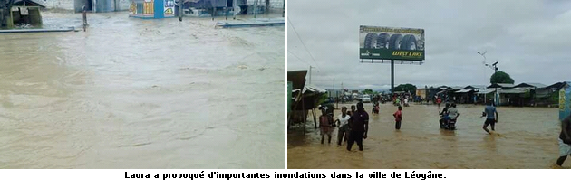 Léogâne: Laura a provoqué d'importantes inondations